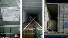 ضبط حاويتين تحتويان على مواد كيمياوية خطرة في منفذ ميناء أم قصر الشمالي