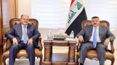 وزير الداخلية خلال لقائه نقيب الصحفيين العراقيين يشيد بنقابة الصحفيين والأسرة الصحفية ودورها الفاعل في تعزيز الأمن و الاستقرار في البلد.