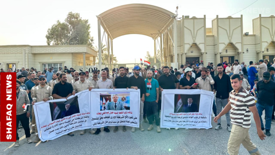غضب نفطي في البصرة.. تظاهرة تطالب بالأرباح وتغيير الإدارة