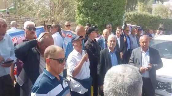بغداد.. وقفة احتجاجية لضباط عسكريين للمطالبة بقطع أراضي سكنية (فيديو)