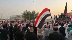 انتشار أمني في بغداد اثر تظاهرة تطالب بإلغاء اتفاقية خور عبد الله