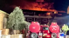 حريق هائل يلتهم معملاً كبيراً لإنتاج البهارات على طريق كركوك –