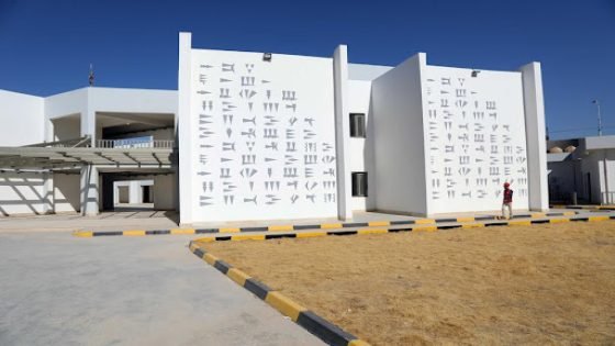 新华社照片，塞马沃（伊拉克），2024年10月15日 这是10月8日在伊拉克穆萨纳省拍摄的一所中企承建示范学校。 （配本社同题文字稿） 新华社发（哈利勒·达伍德摄）