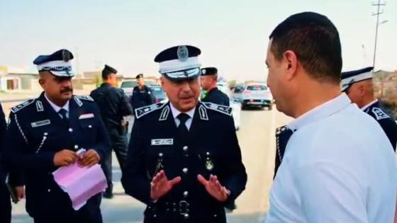 #بالفيديو :  من محافظة كركوك شمال العاصمة بغداد مدير المرور يتفقد الحركة المرورية