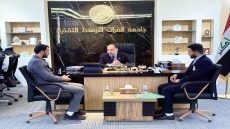رئيس جامعة الفرات الأوسط التقنية يستقبل وفداً من العتبة العبّاسية المقدّسة لبحث التعاون في المشروع القرآني السادس | أوس ستار الغانمي