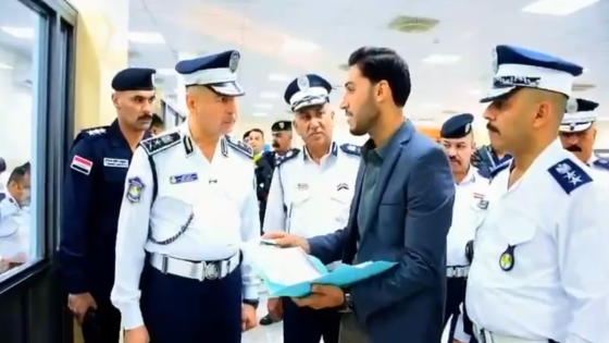 الفريق الدكتور عدي سمير مدير المرور العام : يشرف من قبله شخصيا على انجاز معاملات المواطنين في مواقع تسجيل المركبات