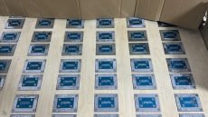 السائق والعجلة في مركز الشرطة..المنافذ تضبط 240 ختماً لأسماء أدوية بشرية في طريبيل