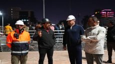 العامري يتابع الأعمال الفنية لاحتفالات رأس السنة في شارع الكورنيش