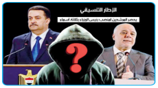 صورة (السوداني والعبادي وفي المنتصف علامة استفهام )