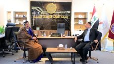جامعة الفرات الأوسط التقنية تستقبل الشيخ حسين علي آل محمد آل عباس الحسناوي