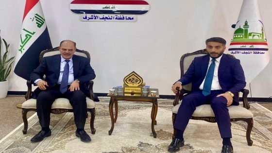 اللامي يصل إلى النجف الأشرف ويلتقي محافظها