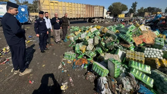 كركوك.. إتلاف 14 طنا من المشروبات الكحولية منتهية الصلاحية