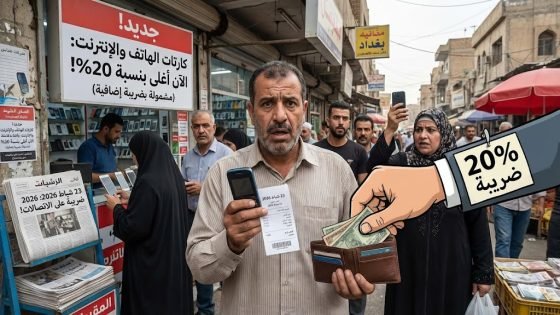 قرار فرض ضريبة 20% على كارتات وخدمات الهاتف والانترنيت دخل حيز التنفيذ