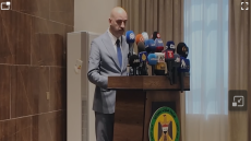 الناطق الرسمي باسم جهاز الأمن الوطني أرشد الحاكم خلال مؤتمر صحفي :