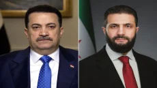 السوداني والشرع يبحثان تطورات المنطقة ويطالبان بتدخل دولي عاجل