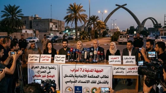 رفضوا إدخال العراق في الصراع ..الوضع غير طبيعي”.. جبهة مدنية من 7 أحزاب تدعو الاتحادية للتدخل وفك الانسداد