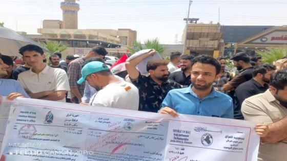 للسنة السادسة على التوالي مهندسو ميسان يواصلون الاعتصام أمام ديوان المحافظة ومكاتب النواب
