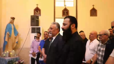 نائب رئيس مجلس محافظة البصرة اسامة عبدالرضا السعد يحضر القداس الذي أقيم على جنازة ممثل الطائفة المسيحية جلال دانيال رحمه الله وذلك في كنيسة مار أفرام للكلدان الكاثوليك في محافظة البصرة.
