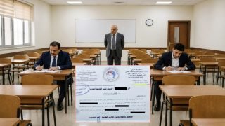 تخصيص قاعة دراسية منفردة لوزير كان طالبا في جامعة اهلية ليمتحن لوحده مع ابنه الطالب ايضا ووزارة التعليم تحقق