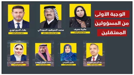 على رأسهم نصيف والصيهود..الزيدي اعتقل كتلة السوداني: الوجبة الأولى 6 وبانتظار أسماء جديدة