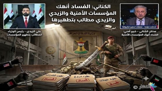 الكناني: الفساد أنهك المؤسسات الأمنية والزيدي مطالب بتطهيرها