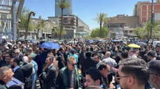 محامون يحتجون أمام دائرة تسجيل الشركات وسط بغداد