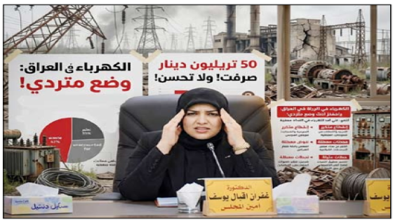 نائبة: 50 تريليون دينار صُرفت على الكهرباء  خلال 3 سنوات بلا نتائج وتتهمهم بالهدر ويشوبه الفساد