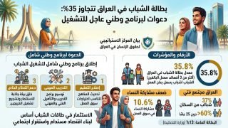 بطالة الشباب في العراق تتجاوز 35% وسط دعوات لإطلاق برنامج وطني للتشغيل