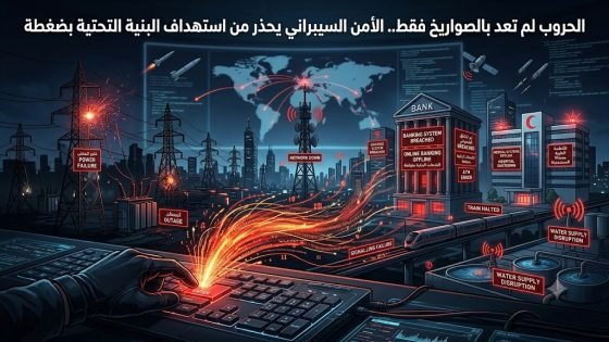 سلاح موازٍ للمعارك التقليدية..”الحروب لم تعد بالصواريخ فقط”.. الأمن السيبراني يحذر من استهداف البنية التحتية بضغطة 