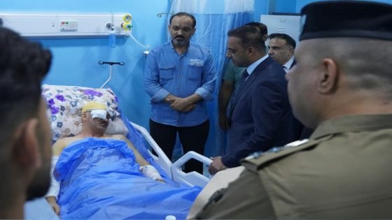 استنادًا إلى توجيه محافظ البصرة المهندس أسعد العيداني، زار نائبه الإداري ماهر إبراهيم العامري الجريح الرائد في مديرية مكافحة المخدرات في البصرة، والذي أُصيب أثناء تنفيذ واجب أمني.