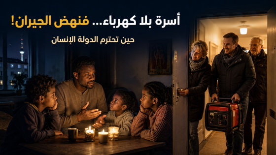 ‏أسرة سودانية لاجئة في ألمانيا .. ربّ هذه الأسرة يحكي :