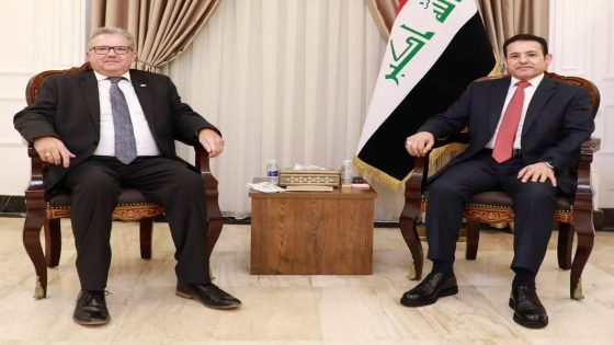 الأعرجي يستقبل القائم بأعمال السفارة البريطانية في بغداد