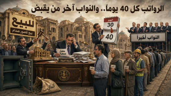 الحلول الصعبة تنهال على الزيدي..“بعد بيع قصور صدام”.. الرواتب كل 40 يوماً ونواب البرلمان آخر من يقبض