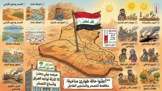 مرصد بيئي يرصد 15 كارثة واجهت العراق ويحذر من اتساع التصحر