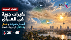 الأنواء الجوية تتوقع أمطاراً وغباراً وانخفاضاً بدرجات الحرارة خلال الأيام المقبلة