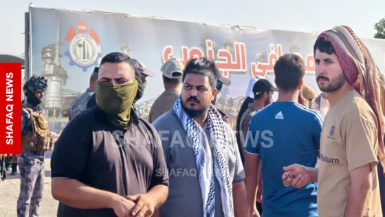 البصرة.. عمال FCC يصعدون احتجاجهم بقطع الطرق وإغلاق مداخل المصافي