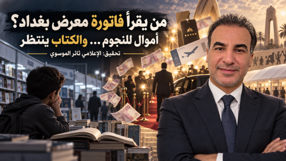 من يقرأ فاتورة معرض بغداد؟ أموال للنجوم… والكتاب ينتظر تحقيق صحفي يفتح ملف الإنفاق على الضيوف: هل عاد الكتاب إلى الهامش، وأصبحت الأضواء لنجوم الفن؟ تحقيق _ إلاعلامي ثائر الموسوي