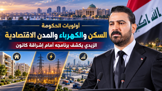 السكن والكهرباء والمدن الاقتصادية.. الزيدي يكشف أولويات الحكومة أمام إشراقة كانون
