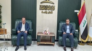 الدكتور حسن جمعة يلتقي معاون عميد كلية الإمام الكاظم (ع) ويبحثان آفاق التعاون المشترك