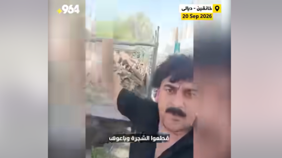 التربية فتحت تحقيقاً..باعوها بـ 400 ألف دينار.. مواطن يصرخ غاضباً بعد قطع شجرة في مدرسة بخانقين الى اين اوصلتمونا