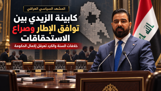 كابينة الزيدي بين توافق الإطار وصراع الاستحقاقات.. خلافات السنة والكرد تعرقل إكمال الحكومة