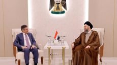 خلال لقاء في بغداد..الحكيم للقائم بأعمال أميركا ستيفن فاجن: ضرورة حصر السلاح وفق التوقيتات العراقية