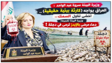  العراق يواجه “كارثة بيئية حقيقية” ..أخشى تناول السمك”.. وزيرة البيئة تفجرها: دماء مرضى بالإيدز تُرمى في دجلة!