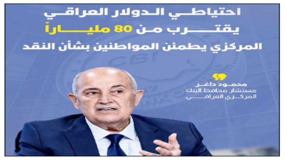 و170 طناً من الذهب..احتياطي الدولار العراقي يقترب من 80 ملياراً.. المركزي يطمئن المواطنين بشأن النقد