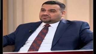النائب أحمد سالم الساعدي خلال مقابلة تلفزيونية