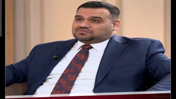النائب أحمد سالم الساعدي خلال مقابلة تلفزيونية